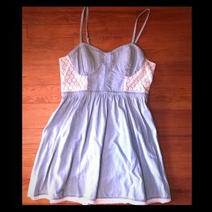 Candies Retro Polka Dot Bustier Jean Dress